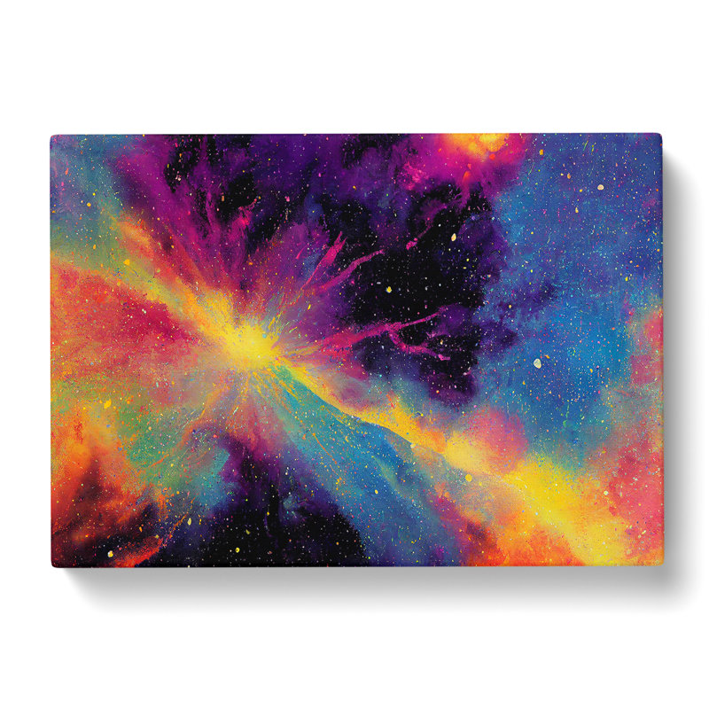Painted Cosmos Vol.2 - Wrapped Canvas, 35cm H x 50cm W x 3cm D