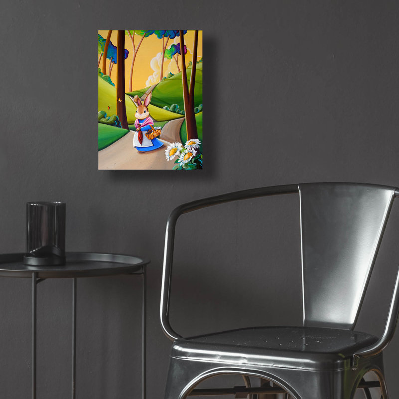 «Peter Rabbit 2» par Cindy Thornton, art mural en verre acrylique, 12 po x 16 po
