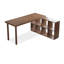 Bureaux en bois massif en L 62,99 po Noyer clair-107408480