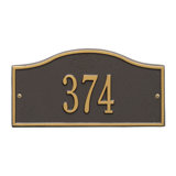 Rolling Hills 1-Line Wall Address Plaque