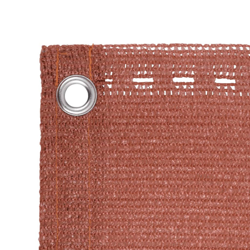 Écran de balcon en terre cuite vidaXL 29,5 x 118,1 po PEHD, L 118,1 po x P 29,5 po, Terre cuite