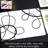 Scribble Decorative Hardboard Placemats with Protective Cork Backing 4 Pack