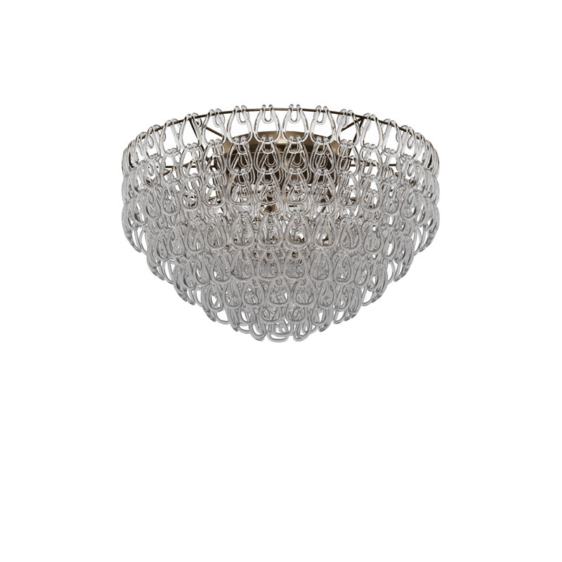 Minigiogali Ceiling Lamp 80 Crystal Transparent Matt Bronze 1 E26 Ul 1, Matte Bronze, Crystal Transparent
