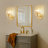 1 - Light Gold Crystal Dimmable Wall Sconce For Living Room, Bedroom, Bathroom-400393845
