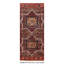 Hand-Knotted High-Quality Red and Navy Runner