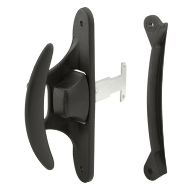 4-3/16 in., Black Plastic, Sliding Screen Door Handle, fits Bay Mills Sliding Screen Doors (Single Pack)