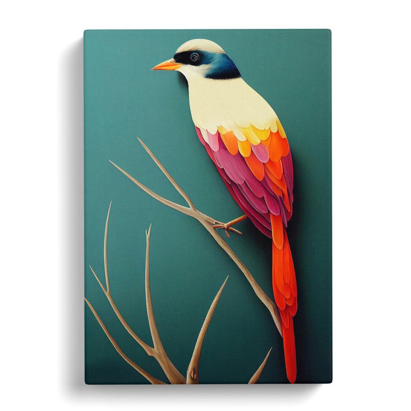 Magnificent Bird - Wrapped Canvas Print, 50cm H x 35cm W x 3cm D