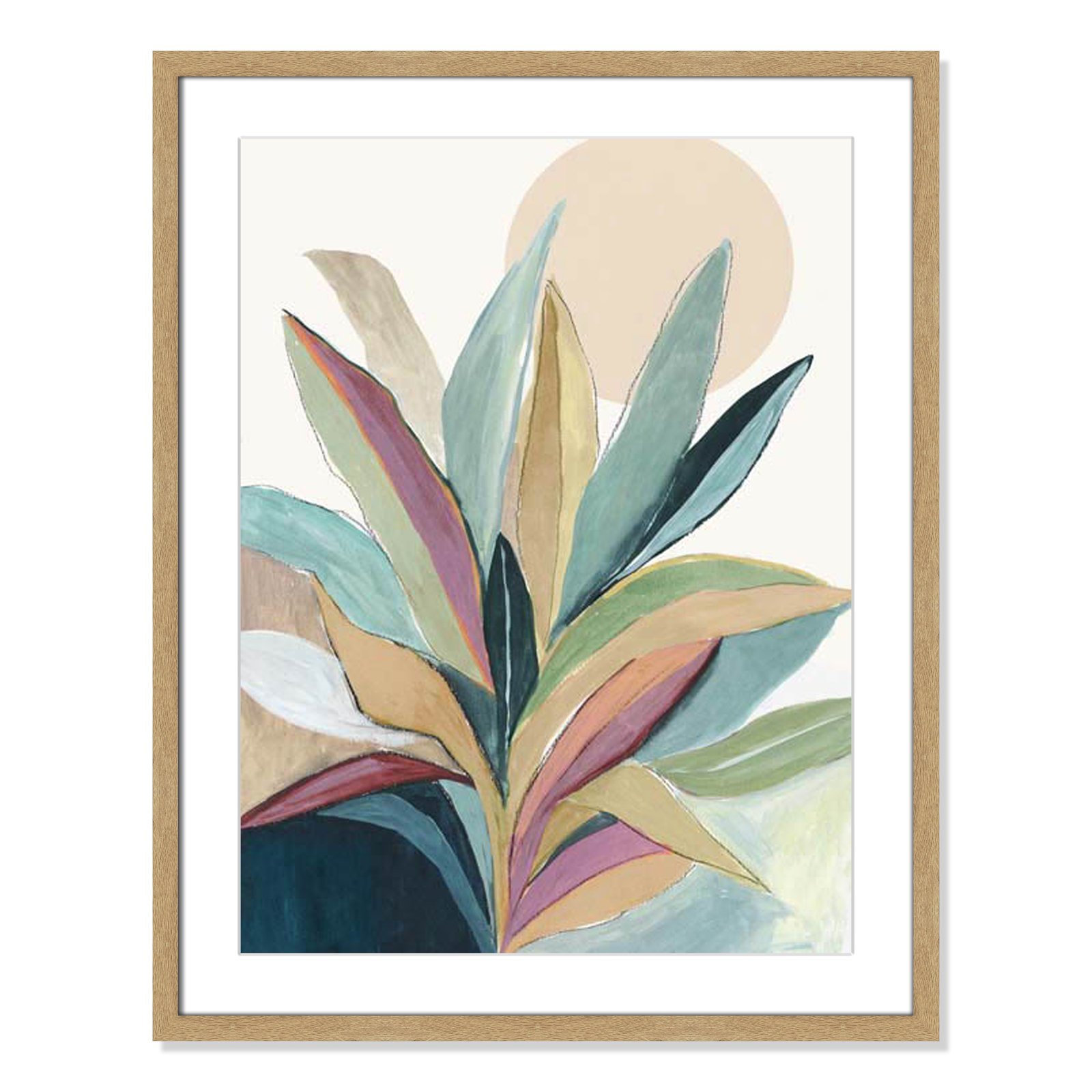 No Mat, Natural Woodgrain Single Picture Frame, 29.5" H x 23.5" W x 2" D