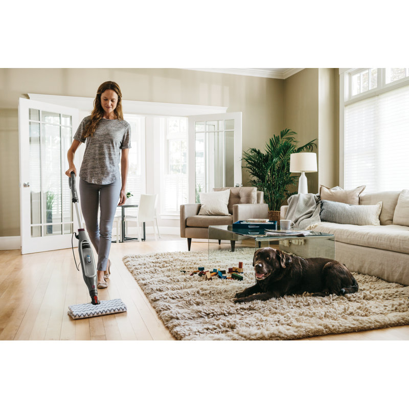 Shark Genius Hard Floor Cleaning System Pocket Steam Mop, Burgundy/Gray
