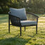 The Rope Patio Accent Chair Sofa with Cushions & Armrest & Backrest