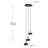 Renmarco Contemporary 3-Light Cluster Pendant-1888853501-1888853500