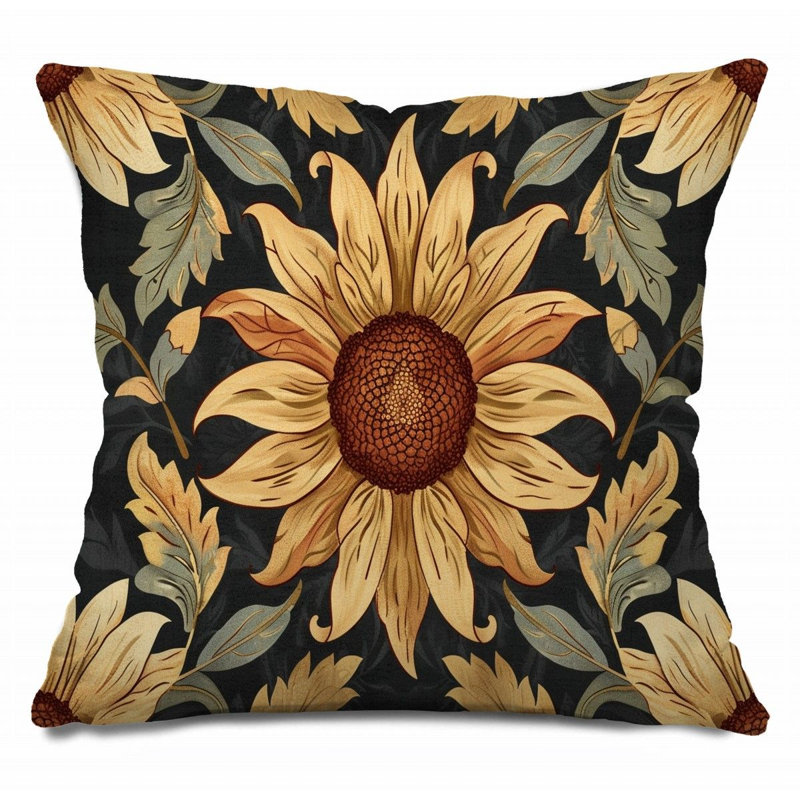 Coussin Sunflower, H 20 po x l 20 po