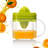 Lemon Squeezer Citru Juicer With Strainer,Hand Juicer Citru Lemon Orange Juicer Fruit Juicer Lime Press Manual Juicer Squeezer With Built-in Measuring Cup