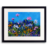 A Few Cosmos Flowers Print by Pol Ledent