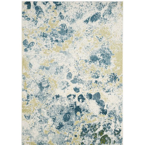 Wrought Studio Seyler Performance Abstract Rug & Reviews | Wayfair
