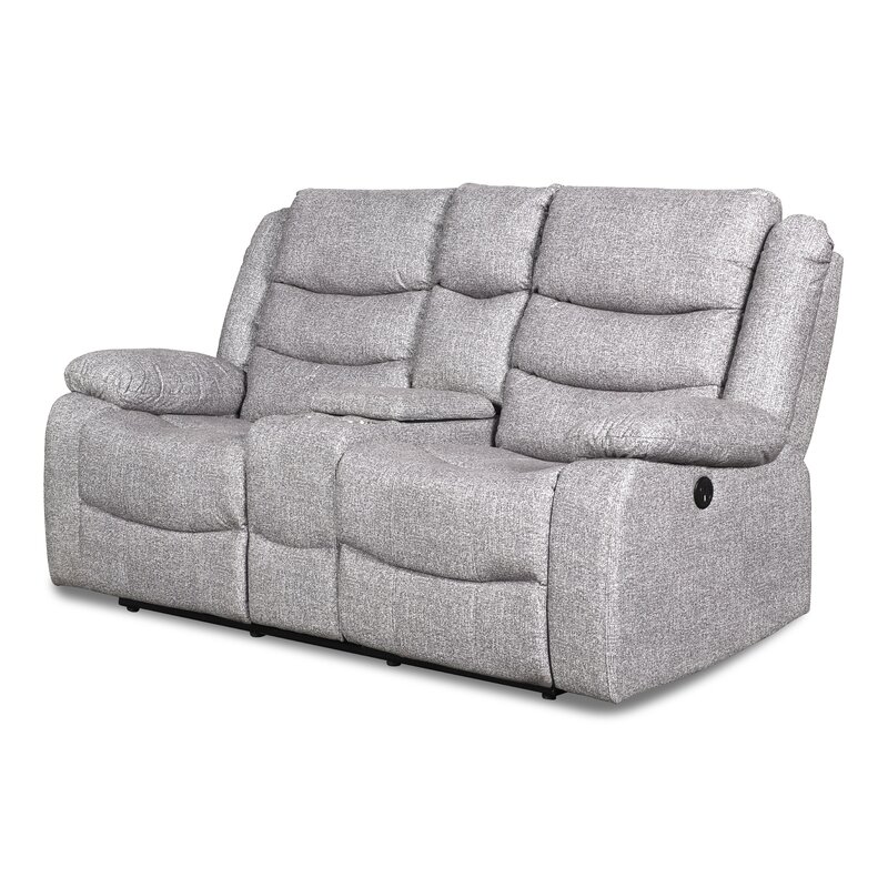 Lark Manor Deerfin 74'' Upholstered Reclining Loveseat & Reviews | Wayfair