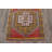 Bohemian Wool Runner Rug, 35x121.7 Inch Red Patchwork Rug