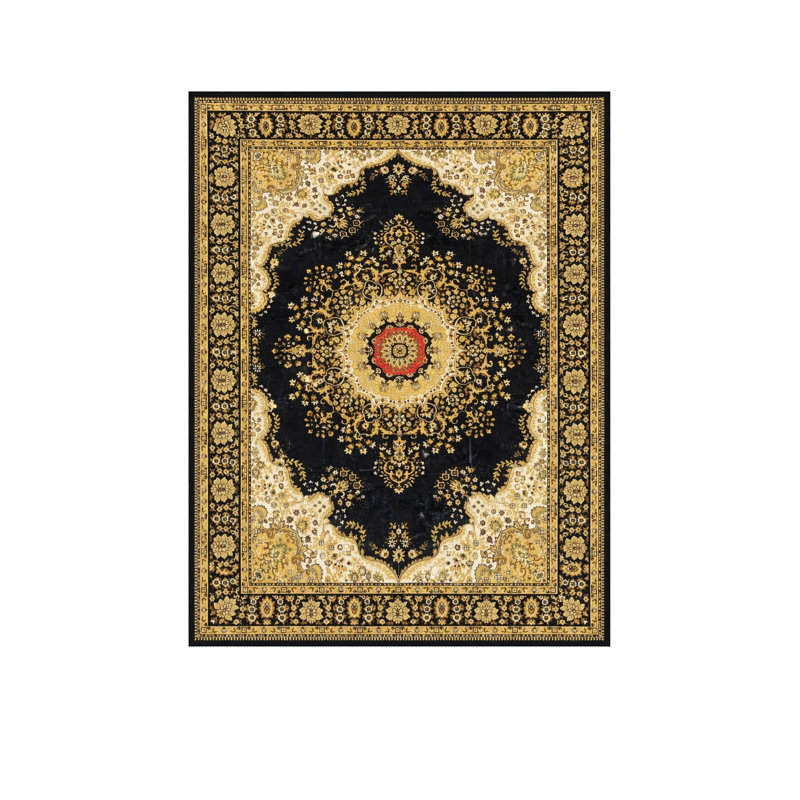Markwart Black Rug, Rectangle 40 x 60 cm