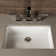 LACAVA Cube 14.12'' White Porcelain Rectangular Bathroom Sink with Overflow