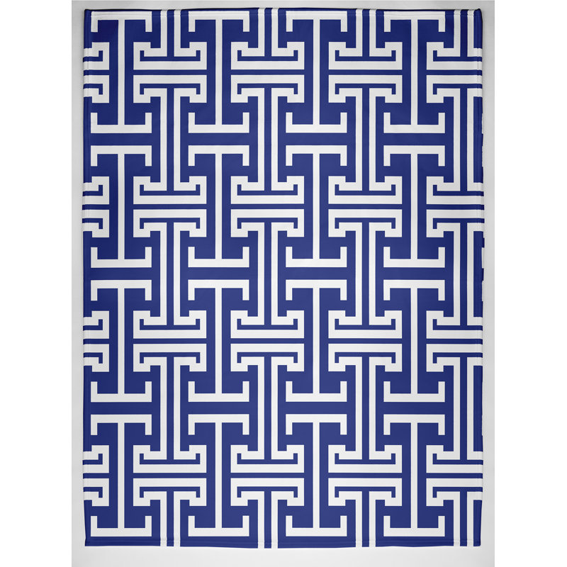 Jordan Plain Weave / Muslin Throw Blanket, Blue