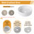 Greythor  72'' Wall-Mounted Double Bathroom Vanity With Ceramic Sink & Storage Shelves,72'' Double Bathroom Vanity Set With Engineered Stone Top-608480527-608291866