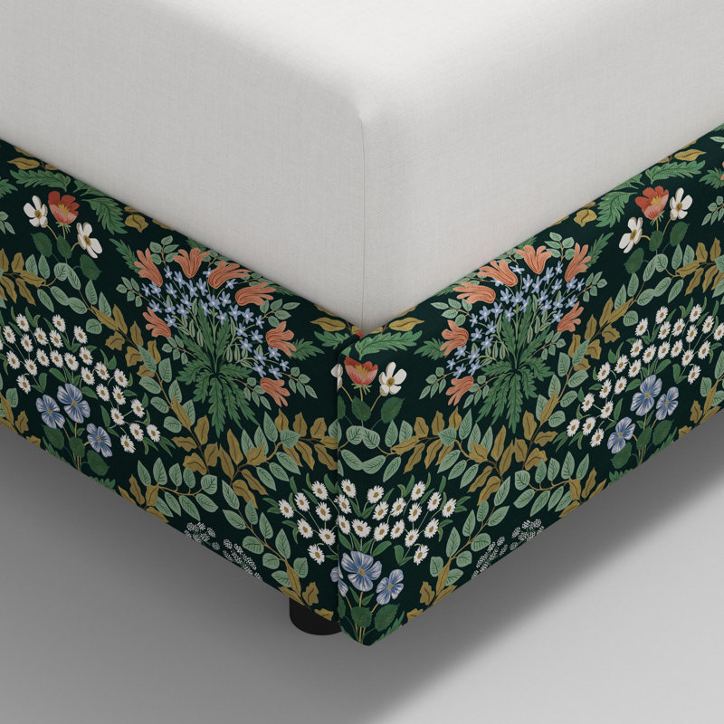 Hampton Bed In Bramble Emerald, Twin, Bramble Emerald
