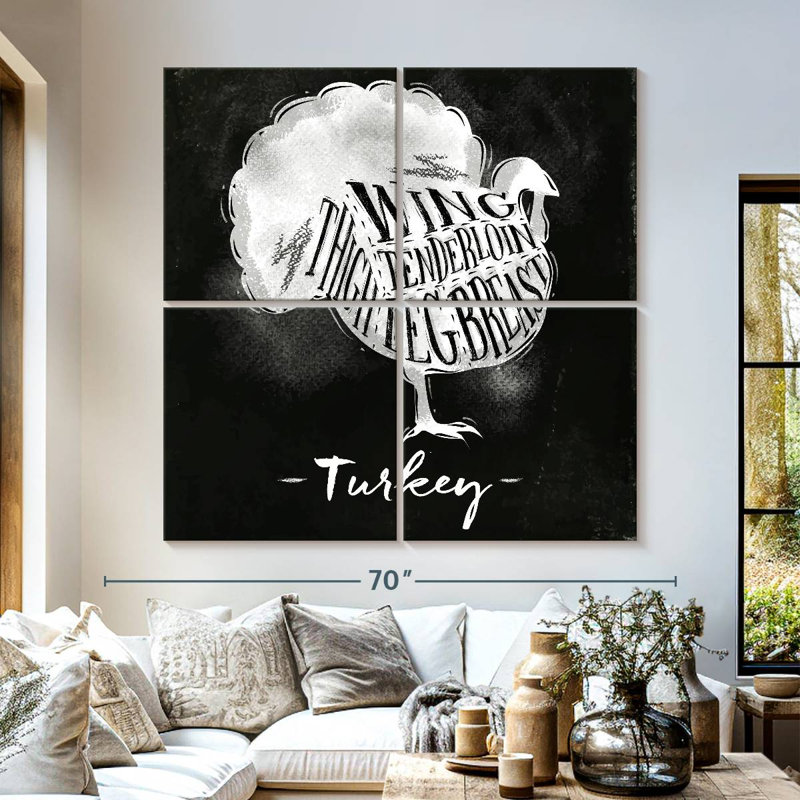Brampt Turkey Cuts, 57" H x 57" W