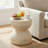 Alder Modern Rustic MGO Sculptural Side Table with Realistic Wood Grain Hourglass Design-125959286