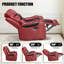 Fauteuil inclinable à bascule en cuir Ambridge Air-106891615