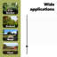 vidaXL Fence with Post Segment Outdoor Barrier Garden Terrace Divider Boundary-114618830-114618829
