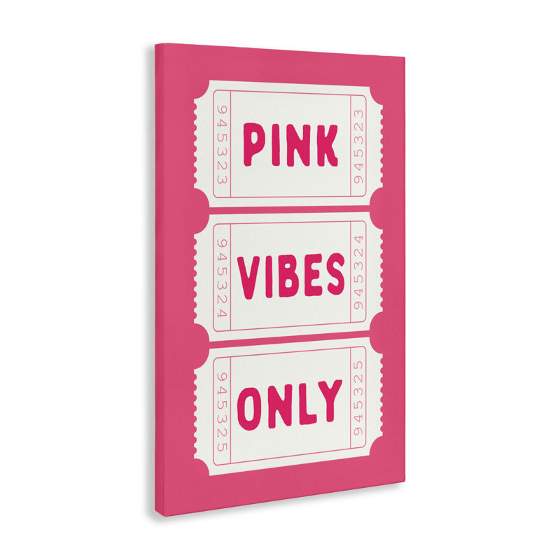 «Pink Vibes Only», conception de lettres avec doublure, H 24 po x l 16 po