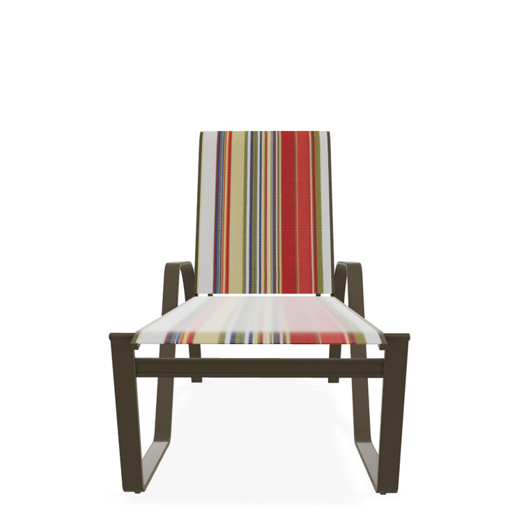 Holna Outdoor Rust-Resistant Metal Chaise Lounge