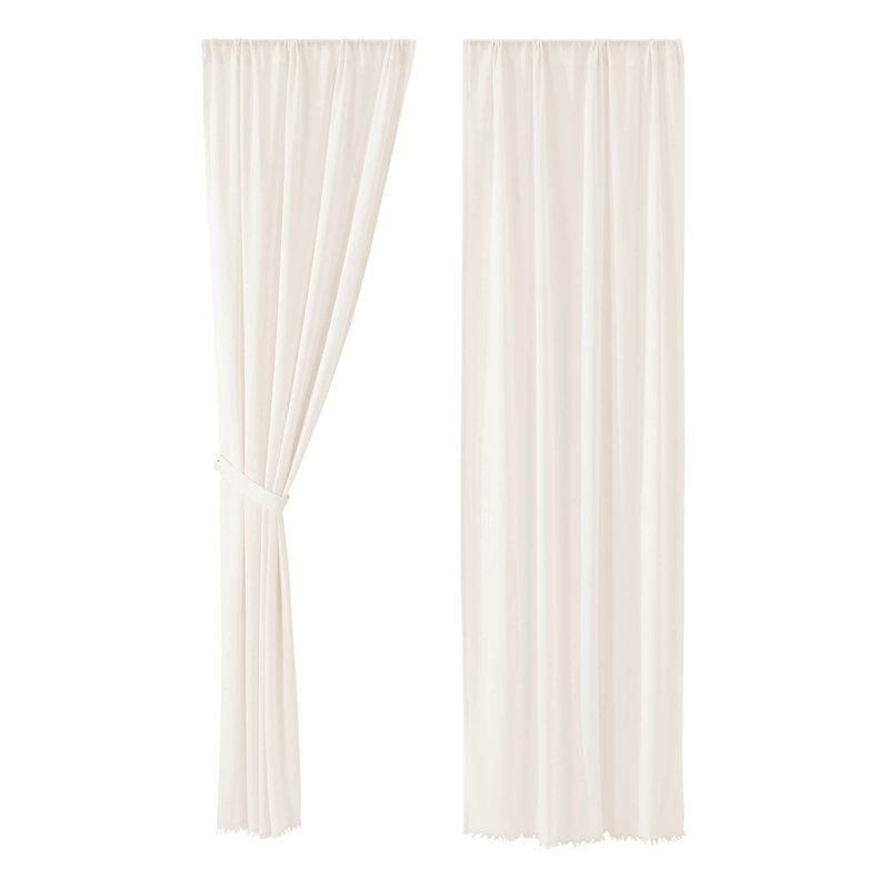 Rideau 100% coton, Blanc