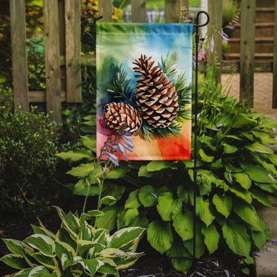 Drapeau de jardin double en polyester H 15,5 po x l 11,25 po