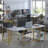 Konsta L-Shaped Metal Base Writing Desk-1113910245