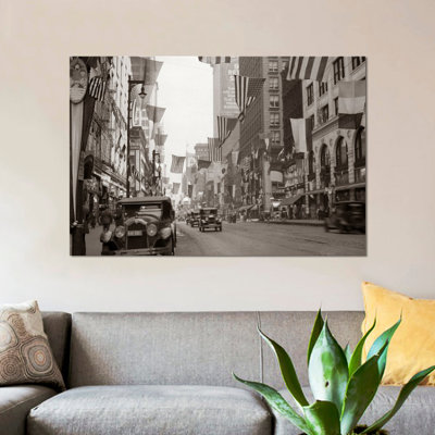 " 1926 Downtown Chicago State Street With American And Other National Flags " by Vintage Images