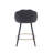 Damisi Upholstered Counter Stool with Metal Frame-908866356