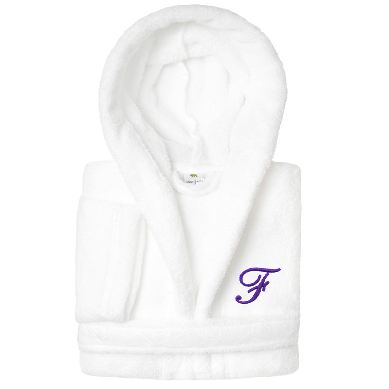 Peignoir à capuche double 100% polyester personnalisé, S, F