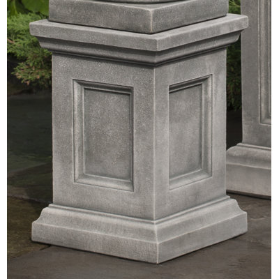 Weather Resistant Concrete Abstract Pedestal