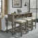 Aisja 76" Console Table w/ Three Stools