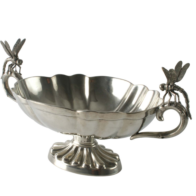 Vagabond House Garden Friends Pewter Salad Bowl