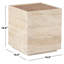 Table d'appoint Leslianne Travertine