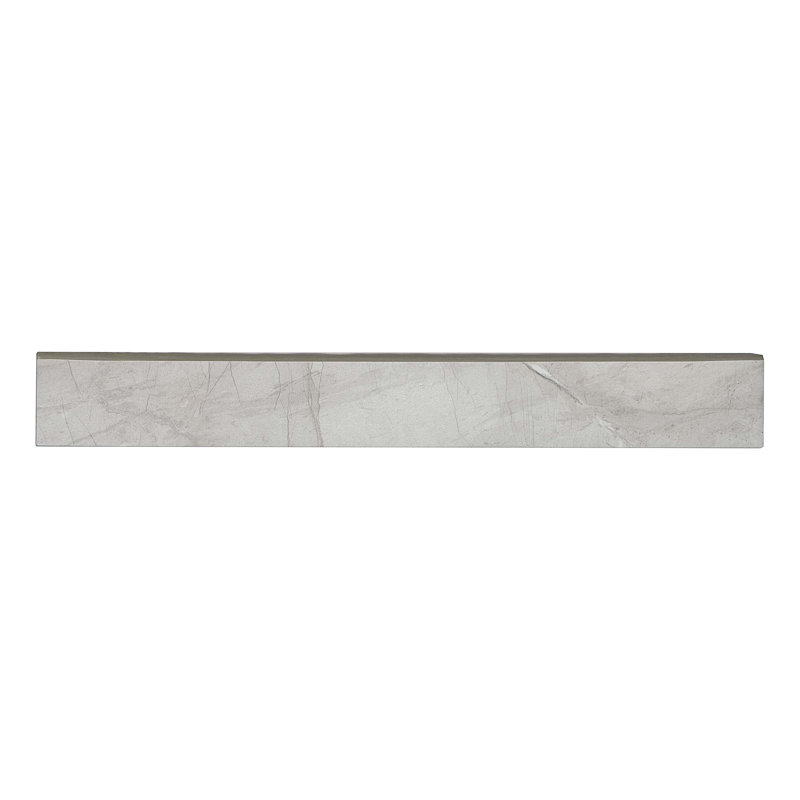 Tesoro 3" x 24" Porcelain Bullnose Tile Trim, White
