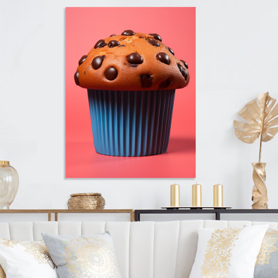 Chocolat, muffins et délices - Art mural en métal Pop Art