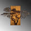 Accessoire mural décoratif en bois peint à la main, 35,4 x 22,8 x 1,2 pouces | 100% bois massif (épaisseur: 1,2 po) et métal durable (épaisseur: 0,06 po) | Variations de couleurs uniques, parfaites pour la décoration intérieure et les murs décoratifs, charme rustique-1118990949