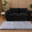 Compression Compact Black Foam Sofas, Modern Plush Loveseat for Home