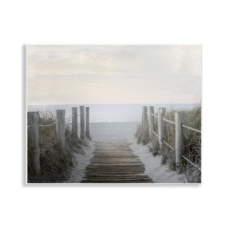 "Boardwalk Steps to Beach", art mural par Mike Calascibetta