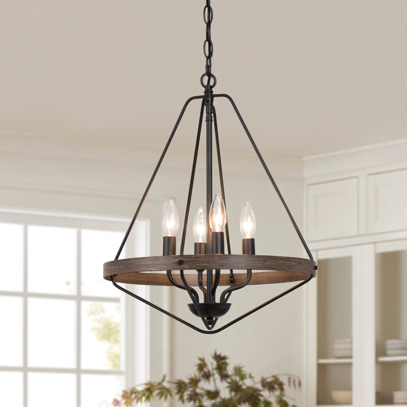 Lustre géométrique 4 lumières Burkhead