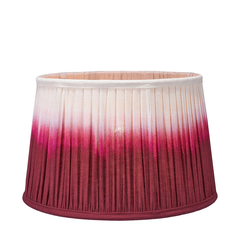 Scallop Cotton Empire Lamp Shade ( Uno ), Red, 15cm H x 25cm W x 25cmD