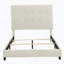 Lit plateforme tapissier touffeté-500601657